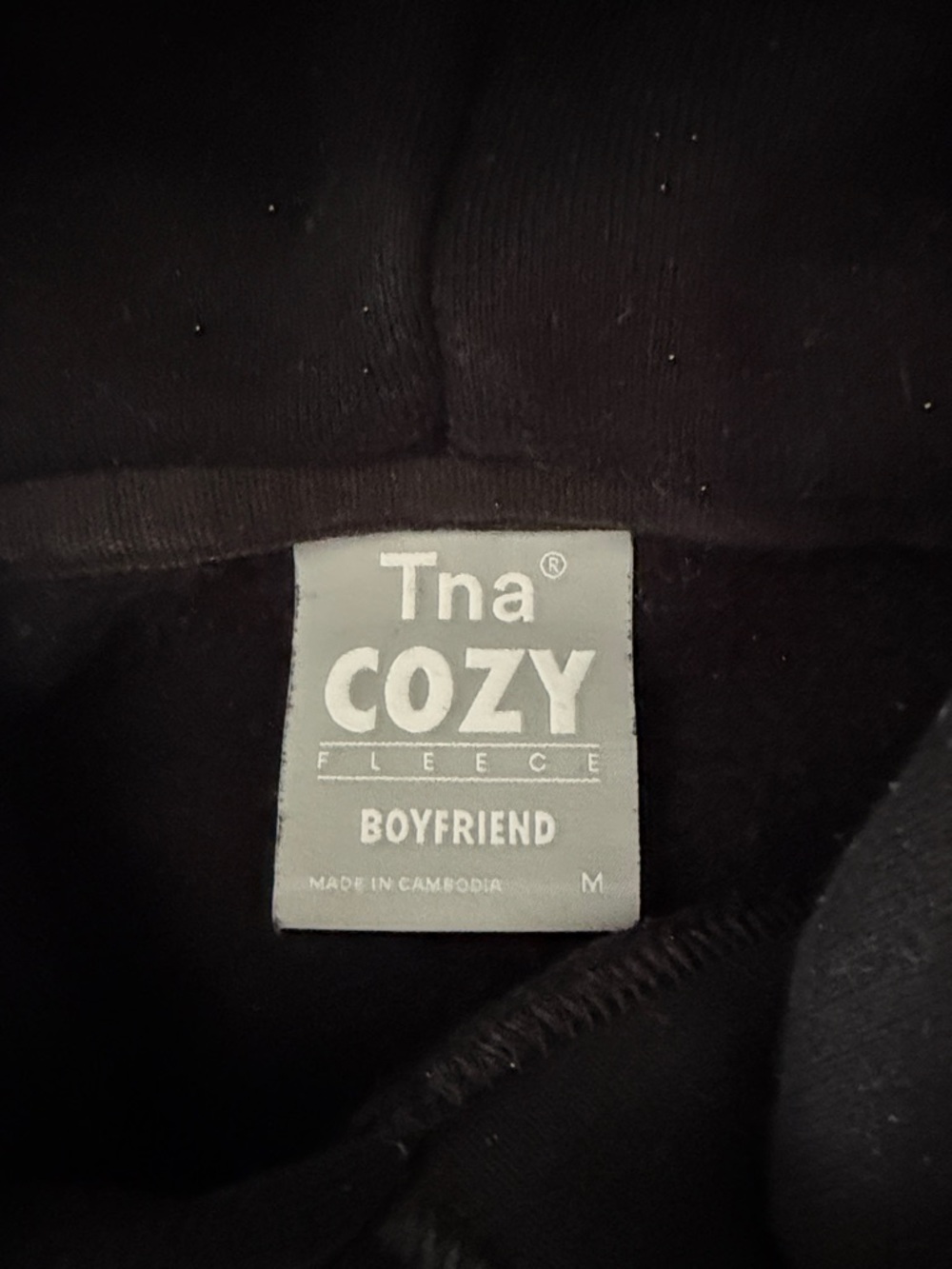 TNA black boyfriend hoodie size Medium - Picture 2 of 3